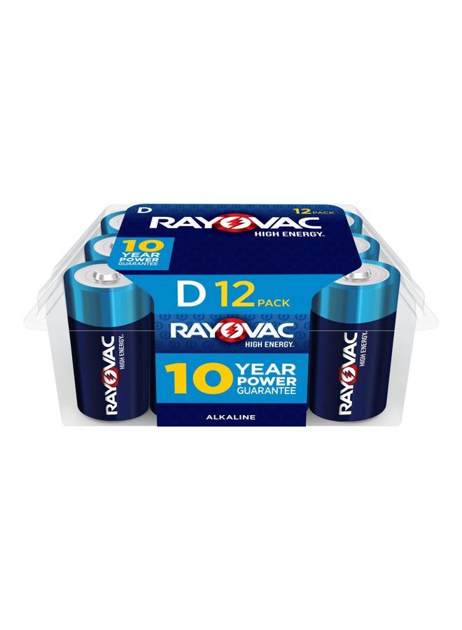 Rayovac D Batteries, Alkaline D Cell Batteries (12 Battery Count) - Image 1