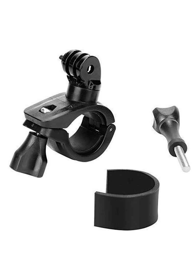 Y&D Bicycle Motorcycle Handlebar Mount Compatible with Gopro Hero 8/7/6/5 for DJI Xiao Yi Action Camera 360 Rotation Mount Holder Quick Release Non-slip Adapter Accessory(Black) - Image 1