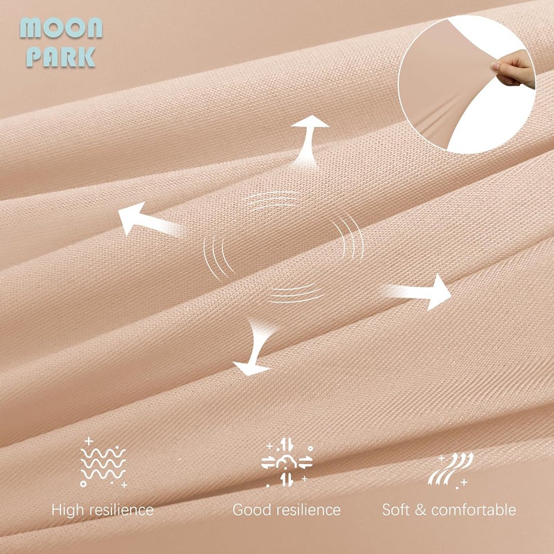MOON PARK Pregnancy Pillows for Sleeping - U Shaped Full Body Maternity Pillow with Removable Cover - Support for Back, Legs, Belly, Hips - 57 Inch - Brown - Cooling Cover - Image 5