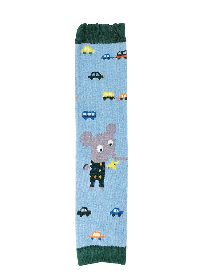 Bowbear 3 Pair Delightful Designs Baby Leg Warmers, Fun with Cars - Image 2