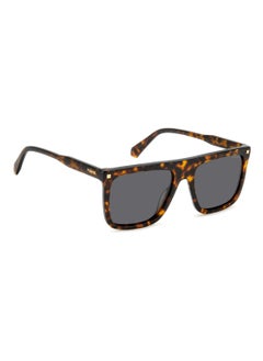 Polaroid Men's Polarized Rectangular Shape Acetate Sunglasses PLD 4166/S/X GREY 46 - Lens Size: 46.1 Mm - Hvn  - Image 2