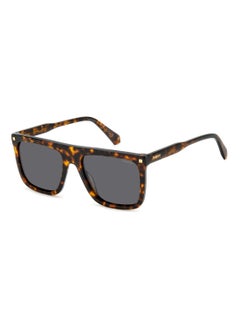 Polaroid Men's Polarized Rectangular Shape Acetate Sunglasses PLD 4166/S/X GREY 46 - Lens Size: 46.1 Mm - Hvn  - Image 1