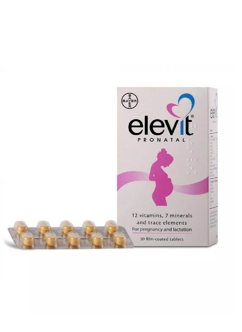 BAYER Elevit Pronatal 30 Tablets  - Image 2