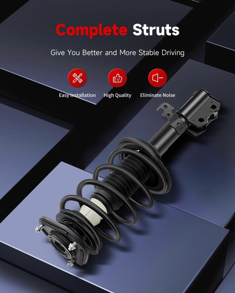 CCIYU Front Struts Shock Coil Spring assembly Fits for 2003 2004 2005 2006 2007 2008 for Toyota Corolla 172115 172114 Quick Struts and struts - Image 2