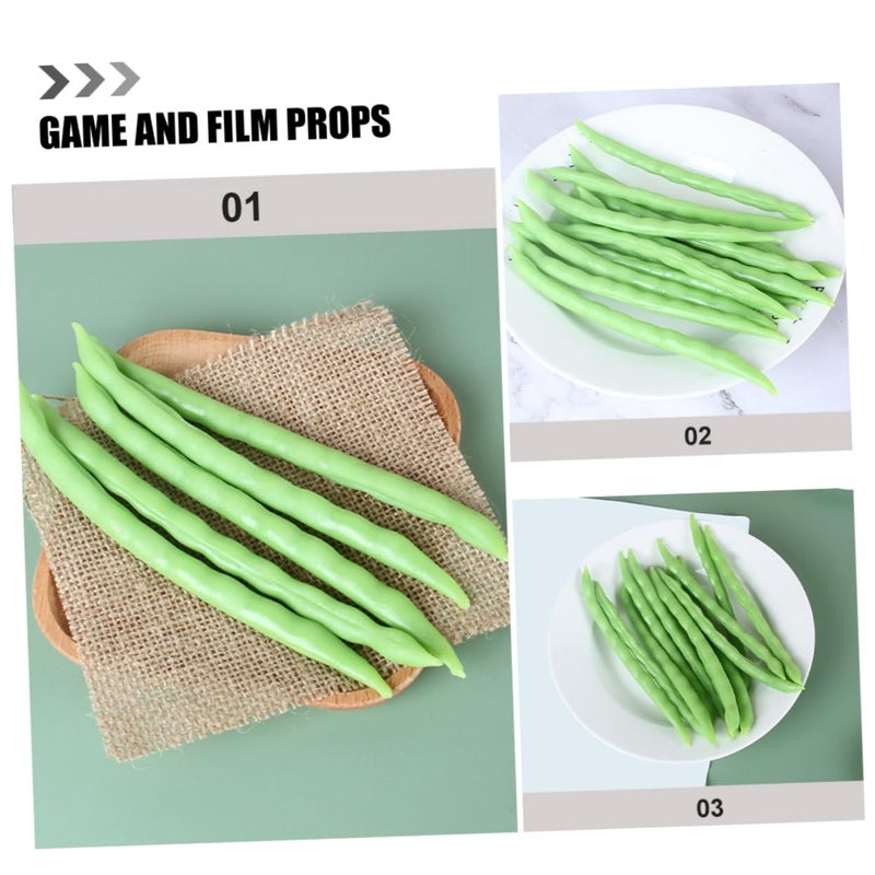Realistic Fake Bean Models 5PCS Kitchen Display Simulation Vegetable Decor Props - Image 4