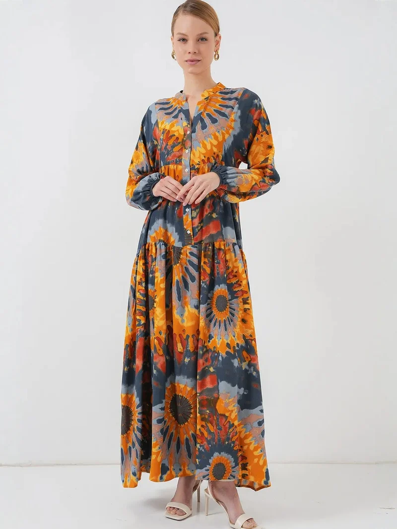 بيغ دارت BDART Printed V-Neck Maxi Dress