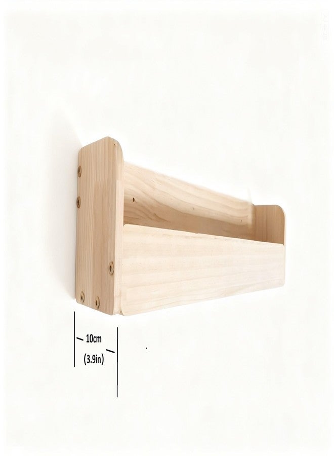 Heehee Solid Wood Bookshelf Bookcase Book Shelf Organizer for Books, Toy Storage Bookshelf Rack Wall for Kids and Adults (1-Tier X 2 （60cm）) - Image 3