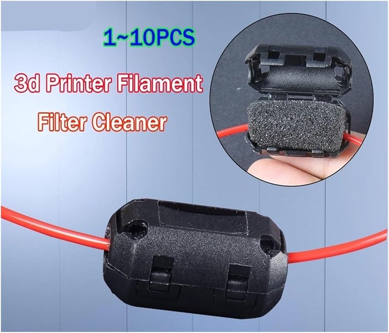 8 قطع من ملحقات طابعة ثلاثية الأبعاد: منظف خيوط الطباعة، مرشح إزالة الغبار، كتل رغوية تنظيف. - Image 3