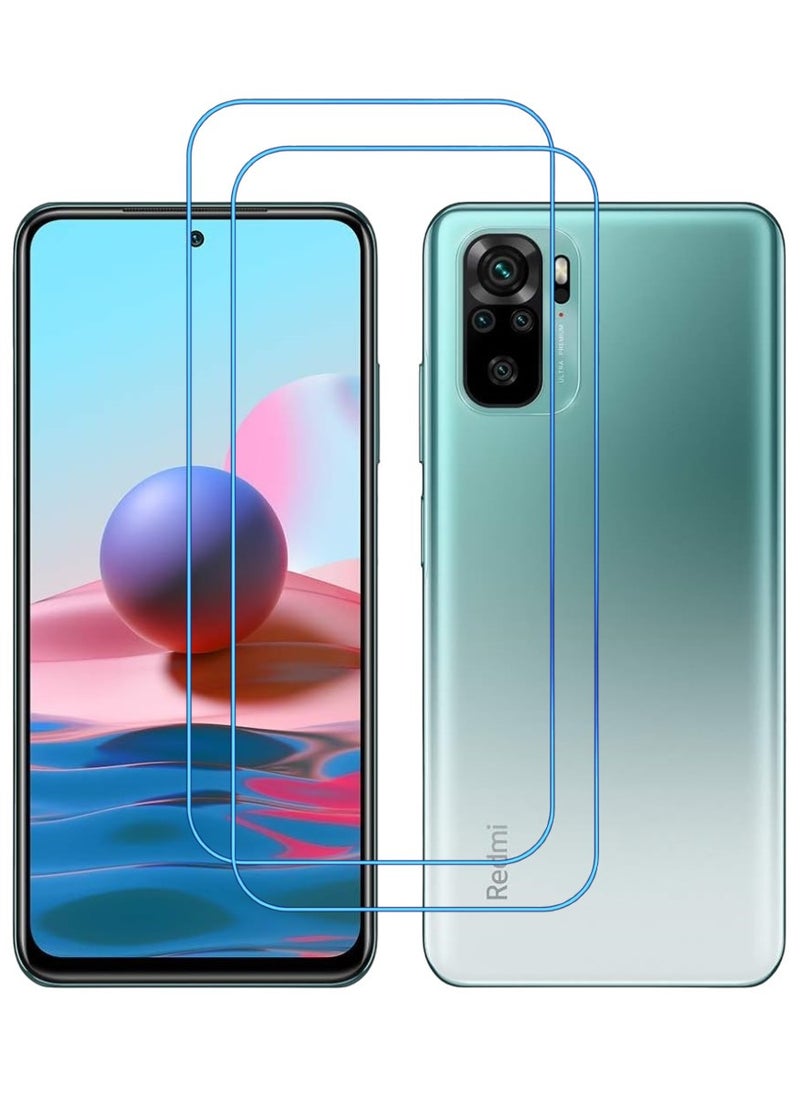 ACLIX 2 Pieces Antistatic ESD Dustproof Premium Quality High Definition Clear Tempered Glass Screen Protector Designed For Xiaomi Redmi Note 10 - Image 1