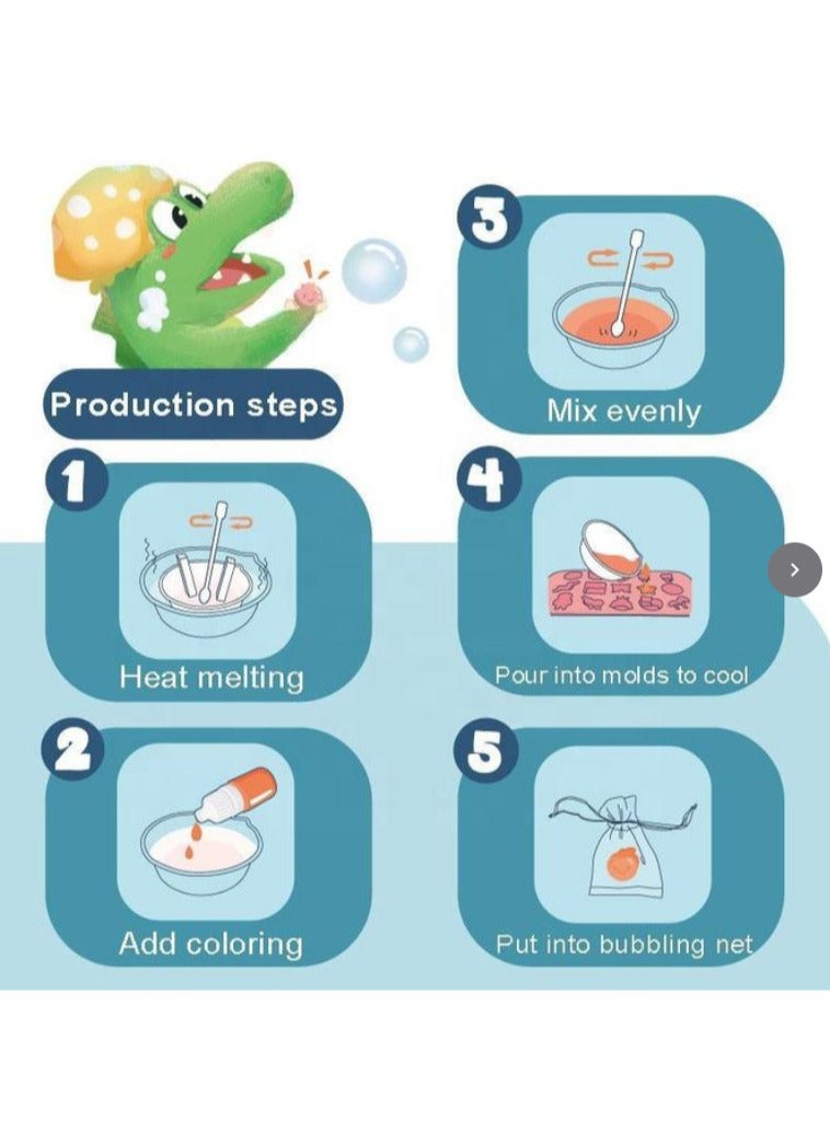 Kids Soap Making Kit, ABS Soap Making Supplies, Skin-Friendly Science Experiment Kit, Non-Irritating Soap Kit, DIY Crystal Soap Making Toy for Age 6+ Children, Birthday, Children's Day - Image 5