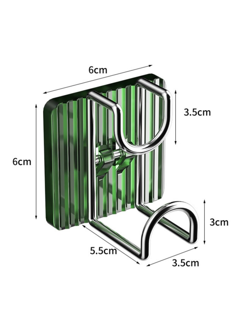 4 Pieces Wall Hook Easy to Clean Multifunctional Storage Hook Wall Hanging Adhesive Basin Hook - Image 2