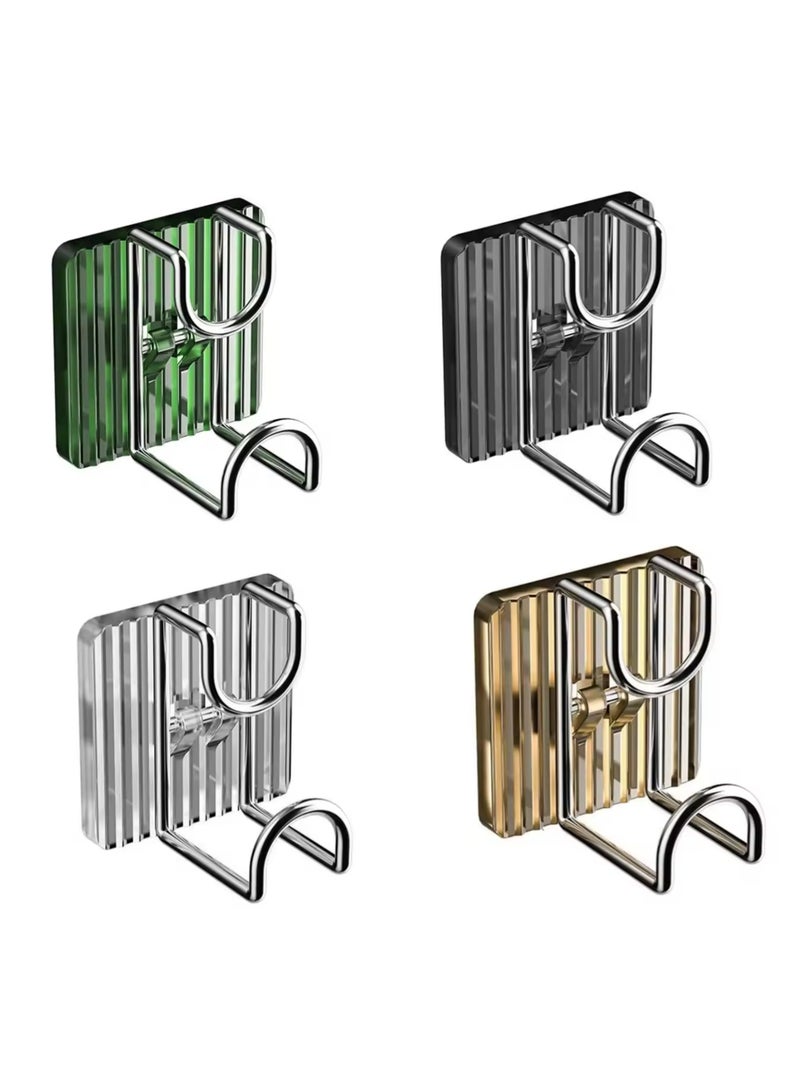 4 Pieces Wall Hook Easy to Clean Multifunctional Storage Hook Wall Hanging Adhesive Basin Hook - Image 1