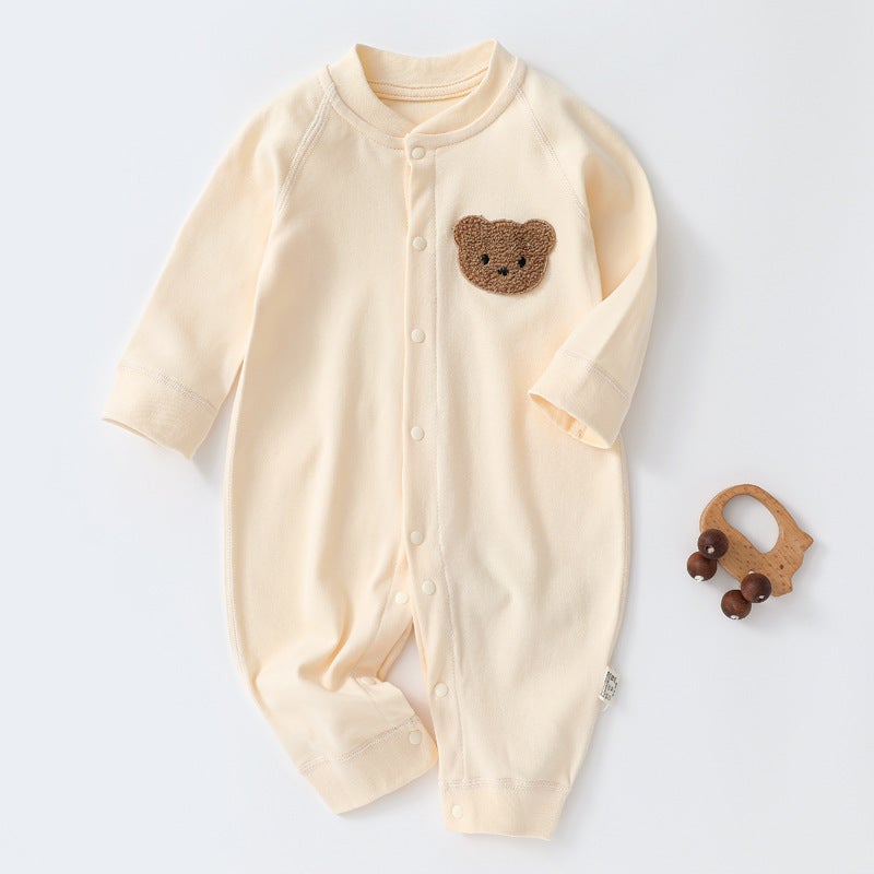 Baby's jumpsuit Class A Summer Pure Cotton Modal Men's and Baby's Women's Thin Princess Style Air-conditioning Clothing Breathable - Image 1