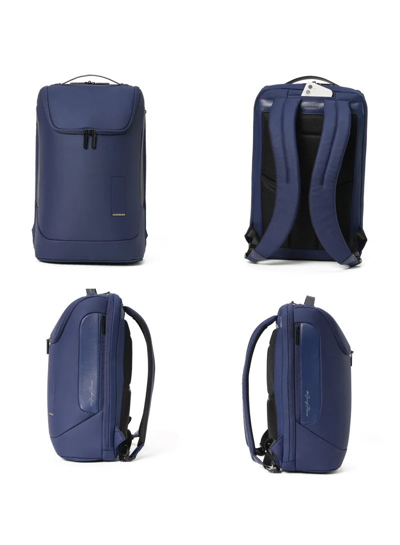 Mokobara The Transit Backpack 2.0 Premium Nylon 15.6" 30L Unisex Laptop Bag with Luggage Sleeve (Blue)