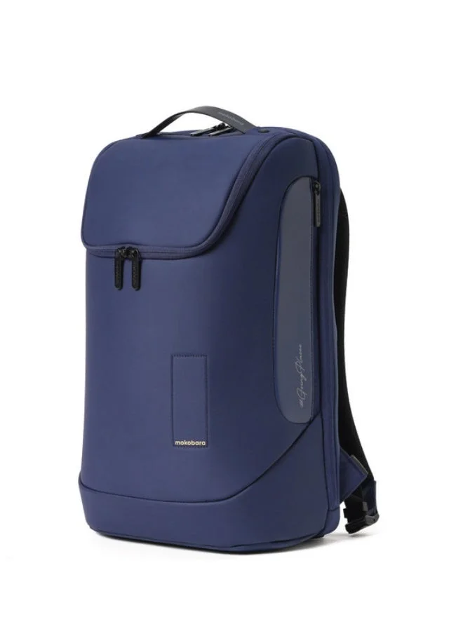 Mokobara Mokobara Transit Backpack 30L | Fits 16-inch Laptop | Premium Reverse-Coated Polyester | with Luggage Sleeve & 180Â° Clamshell Opening | Blue (Private Island)