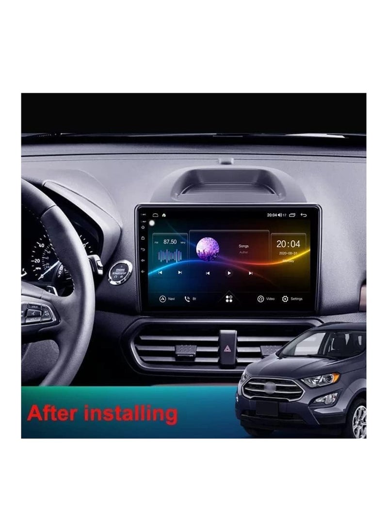SHEZA STAR - Android Car Stereo for Ford EcoSport Eco Sport 2017 2018 2019 2020 2021 6GB RAM 128GB ROM 10 Inch SIM Card, Apple Carplay, MirrorLink WiFi BT, DSP IPS Touch Screen with AHD Camera Included - Image 1