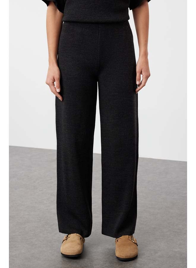 trendyol Anthracite Basic Three Quarter Sleeve Knitwear Top-Top Set TWOAW25AU00013 - Image 4
