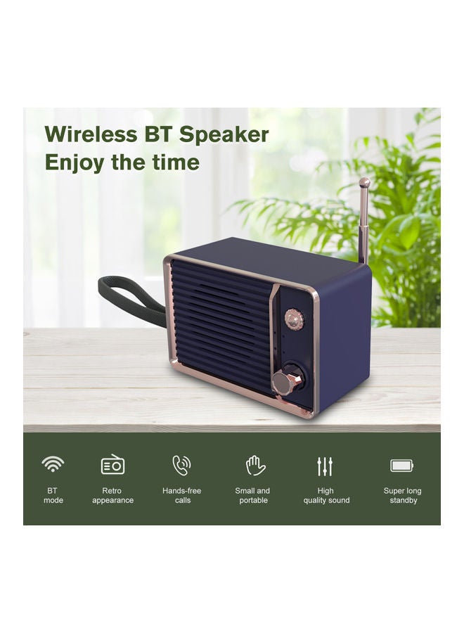 NIBEMINENT Wireless Bluetooth Speaker Blue - Image 2