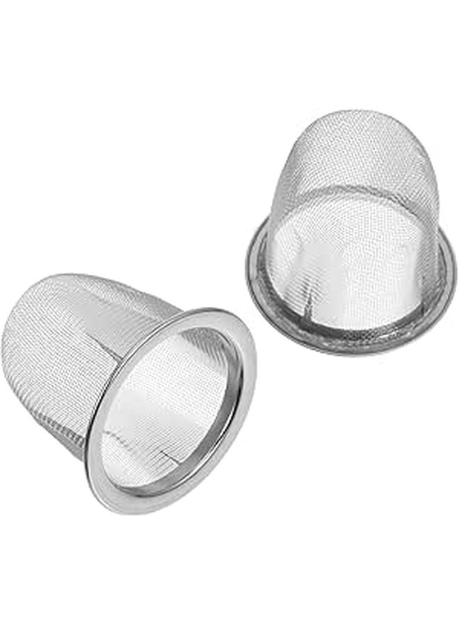 Stainless Steel Fine Mesh Tea Filter Infuser 4.92 Inch Diameter Loose Leaf Strainer - Image 1
