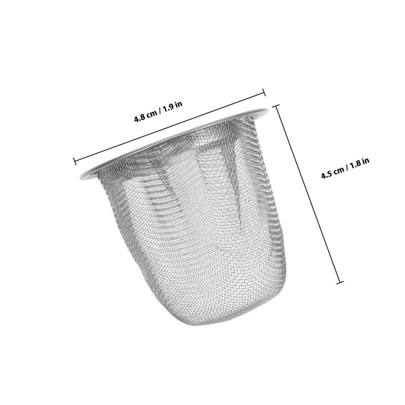 Stainless Steel Fine Mesh Tea Filter Infuser 4.92 Inch Diameter Loose Leaf Strainer - Image 3