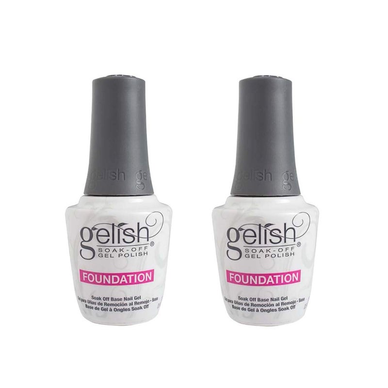 Gelish Harmony 0.5 Fluid Ounce Soak-Off Foundation Gel Nail Polish Base (2 Pack) - Image 1