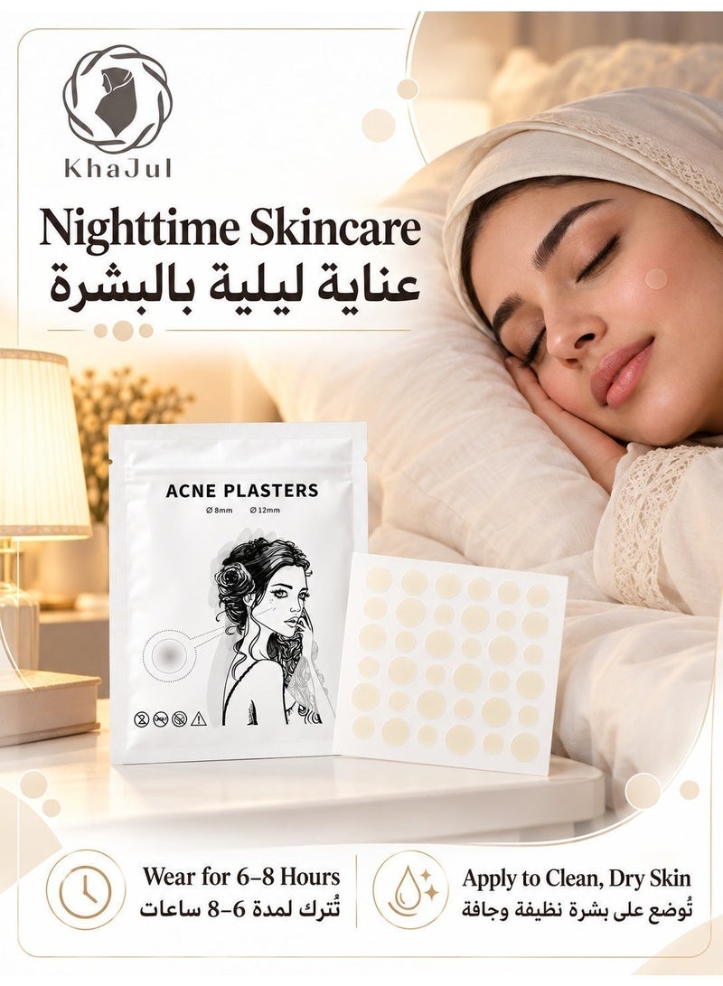 KHAJUL 36 Pcs Hydrocolloid Acne Patches, Invisible Pimple Spot Treatment Cover, Absorbing Blemish Patches for Face with 6-8 Hour Fast Healing, Clear Matte Finish, Daily Skincare for Women Men - Image 5