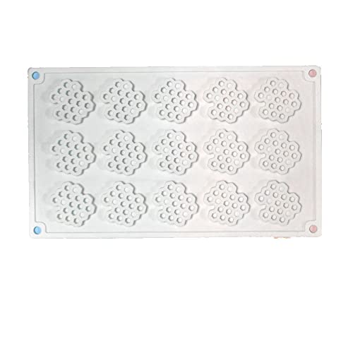 TUKE 15 Cavity Silicone Honeycomb Molds for Chocolate Honeycomb Bee Silicone Fondant Mold Beehive Silicone Baking Molds Bee Candy Silicone Mold for Kitchen Cake Cupcake - Image 4