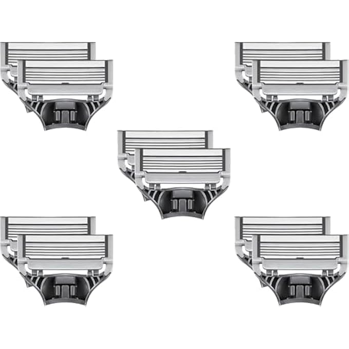 هاري Harrys 10 شفرات حلاقة للرجال 5 شفرات لكل خرطوشة ماكينة تشذيب دقيقة مناسبة لصندوق البريد - Image 1