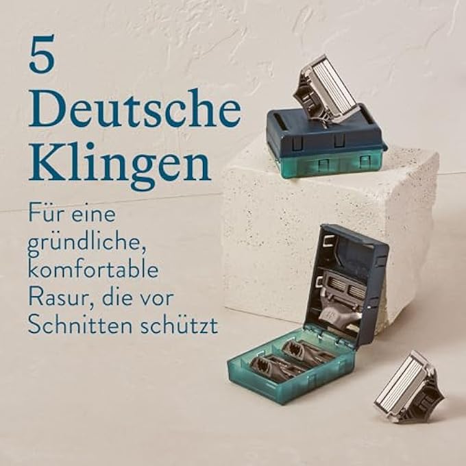 هاري Harrys 10 شفرات حلاقة للرجال 5 شفرات لكل خرطوشة ماكينة تشذيب دقيقة مناسبة لصندوق البريد - Image 2