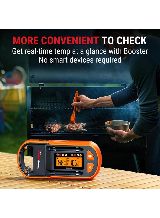 ThermoPro TempSpike Plus 600ft Wireless Meat Thermometer with 2 Color-Coded Probes, Bluetooth Meat Thermometer with LCD-Enhanced Booster for Food Cooking Grill Smoker, Fathers Day Gift for Him - Image 5