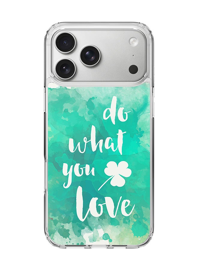 Stylizedd Classic Clear MagSafe Case for iPhone 17 Pro Max , Hybrid Soft Case Flexible Edges Anti Drop TPU PC Gel Thin Transparent Cover [ Designed for iPhone 17 Pro Max ] - Do what you love