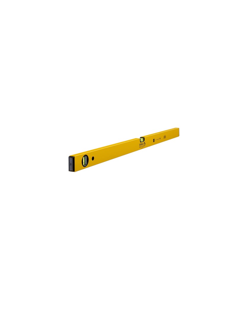 Generic Stabila 02288 70-100 Single Plumb Spirit Level 2 Vial 100cm, Yellow/Black  - Image 1