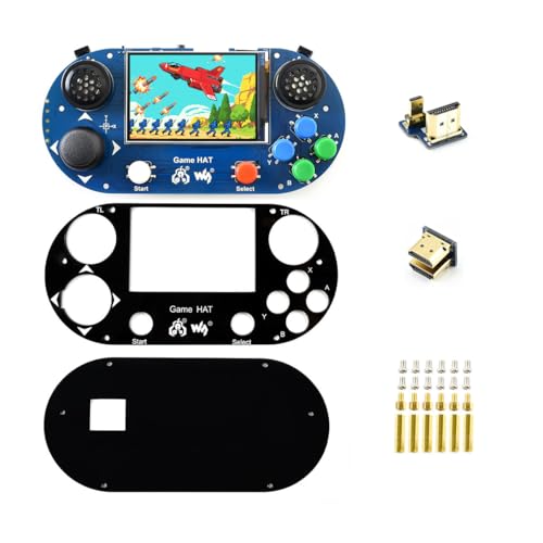 Waveshare Game HAT, Compatible with Raspberry Pi 4B/3B/3B+/Zero/Zero W/Zero WH, Retro Gaming Console wth 3.5inch IPS Screen, Joystick, and Buttons, 480×320, Onboard Speaker and Earphone Jack - Image 2