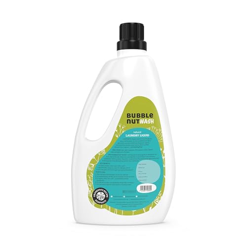 BubbleNut Wash Laundry Detergent Liquid (1000 ml) Fragrance Free, Unscented, Free and Clear,Natural, Organic,Baby safe,Soapnuts-based, Sensitive Skin, Hypoallergenic, Gentle & Ecofriendly Fabric wash - Image 2