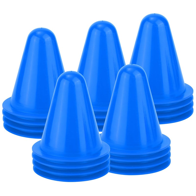 XIHIRCD 20pcs Soccer Cones 315 Inch Mini Practice Cones Sports Cones Field Markers Cones Basketball Cones Training Cones for Outdoor Indoor Basketball Football Footwork Training 5 Colors - Image 2