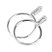 mollensiuer 2 Pieces Wedding Ring Tryon Tool Jewllers Display Ring Craft Tool Jewllers Gemstone or Diamond Spring Prong Claw Holder 2 Sizes Silver - Image 2
