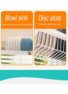 LIVVY Stainless Steel Over Sink Kitchen Rack – رف مطبخ فوق الحوض – Dish Drying Rack Organizer with Utensil & Plate Storage | رف مطبخ ستانلس ستيل، منظم أدوات المطبخ، رف تجفيف الصحون، رف أطباق، حامل صحون، مجفف الصحون، رف تجفيف الأطباق – Sink Rack for Kitchen, Dish Rack for Countertop & Home Storage  - Image 4