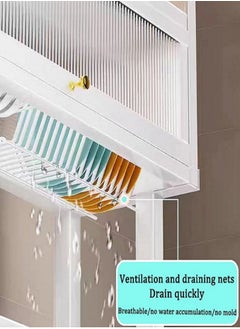 LIVVY Stainless Steel Over Sink Kitchen Rack – رف مطبخ فوق الحوض – Dish Drying Rack Organizer with Utensil & Plate Storage | رف مطبخ ستانلس ستيل، منظم أدوات المطبخ، رف تجفيف الصحون، رف أطباق، حامل صحون، مجفف الصحون، رف تجفيف الأطباق – Sink Rack for Kitchen, Dish Rack for Countertop & Home Storage  - Image 3