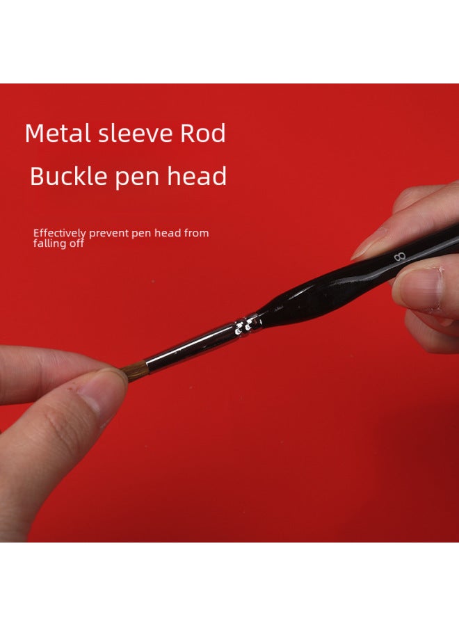 Nine Extremely Three-sided Drawing Pen Watercolor Gouache Brushwork Outline Tracing Pen Drawing Surface-drawing Photo Pen Extra Traditional Chinese Painting Hand-painted - Image 4