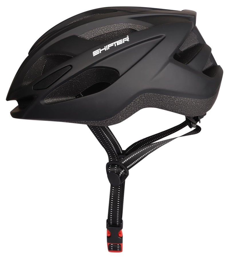 SHIFTER Kid's Youth Adult Free Size Light Weight Bicycle/Bike Adjustable Size Superior Ventilation Safety Helmet for Cycling/Skating/Skate Boarding (Black) - Image 1