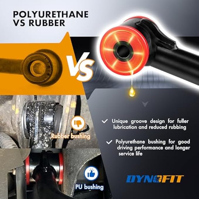 ريحني 24 ذراع تحكم علوي متوافقة مع أذرع التحكم الأمامية 20042020 الممتدة من فورد F150 لرفع F150 بطول 2 إلى 4 إنش مجموعة أذرع تحكم أنبوبية مكونة من قطعتين أسود - Image 3