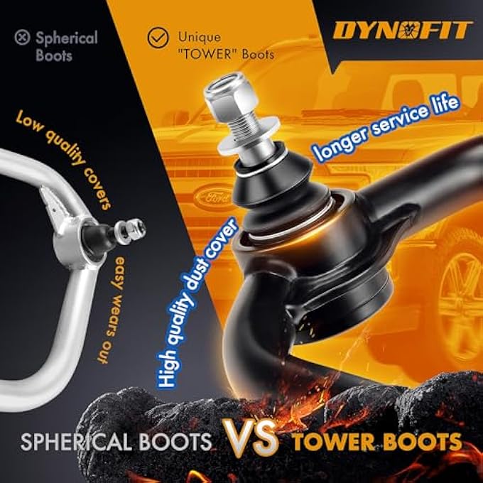 ريحني 24 ذراع تحكم علوي متوافقة مع أذرع التحكم الأمامية 20042020 الممتدة من فورد F150 لرفع F150 بطول 2 إلى 4 إنش مجموعة أذرع تحكم أنبوبية مكونة من قطعتين أسود - Image 5