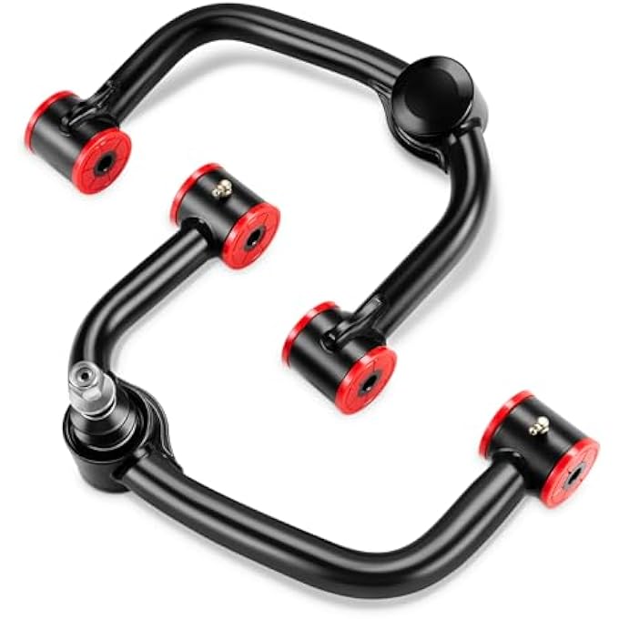 ريحني 24 ذراع تحكم علوي متوافقة مع أذرع التحكم الأمامية 20042020 الممتدة من فورد F150 لرفع F150 بطول 2 إلى 4 إنش مجموعة أذرع تحكم أنبوبية مكونة من قطعتين أسود - Image 2