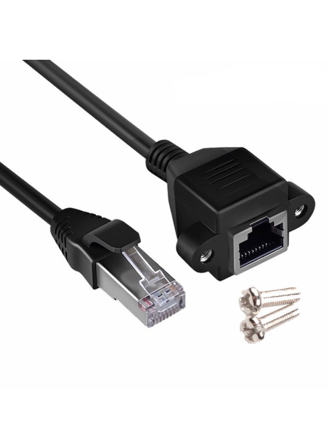 Super 5 Category 6 RJ45 Network Cable Male To Female With Ear Extension Line 0.3 Meters-Color:Category Cat5-Length:Network Cable Male To Female 1.5 M - Image 1