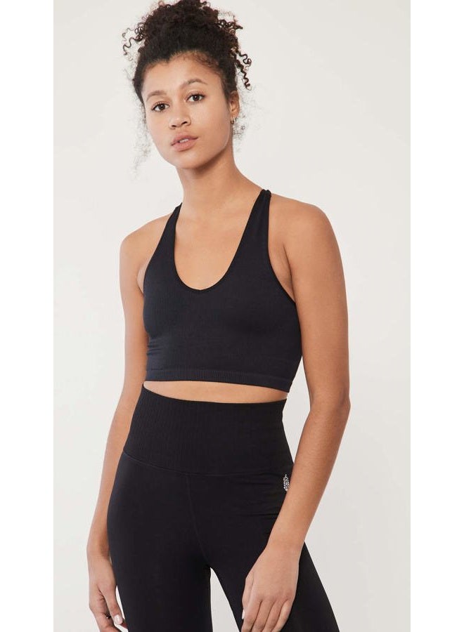 Fp Movement by Free People Women's Free Throw Crop Top, Black, Small - Image 2