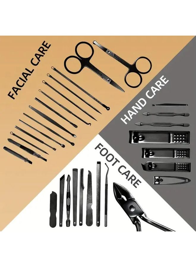 50 Pcs Professional Manicure Pedicure Set With Travel Case Complete Nail Care Kit For Men Women - Image 3