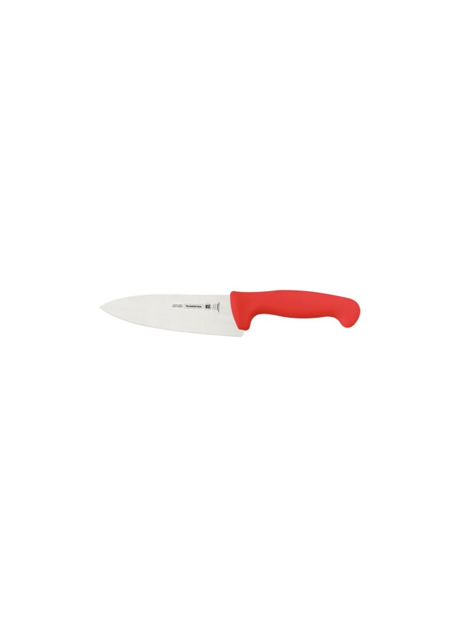 TRAMONTINA Professional Meat Knife – 6-Inch Stainless Steel Blade – Red Textured Polypropylene Handle – Durable & Sharp - Image 1