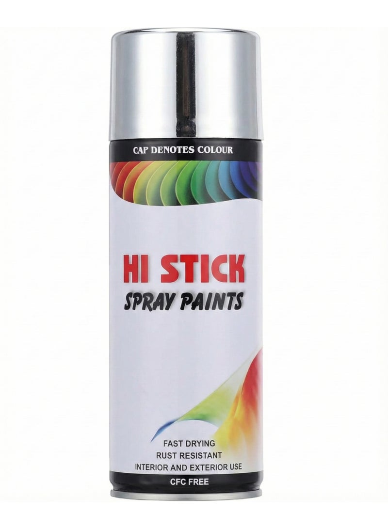 Hi Stick Silver Spray Paint 240 Gram - Image 1