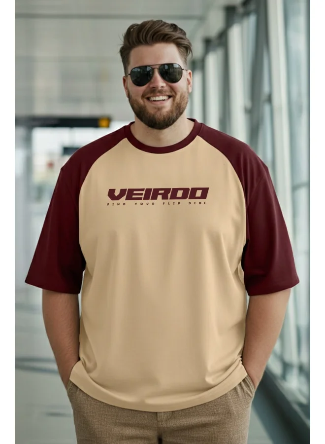 Veirdo Veirdo Men’s Oversized , Plus Size  & Regular Fit T-Shirt | Premium Cotton Casual Tee