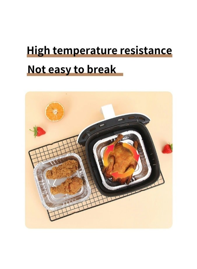 Steaming and roasting and AIR FRYER PAPERF、luorescent-free、No odor、Prevent the pan from、Food-grade material、High temperature resistance Not easy to break、Ten pieces in a row, rectangular shape  - Image 5